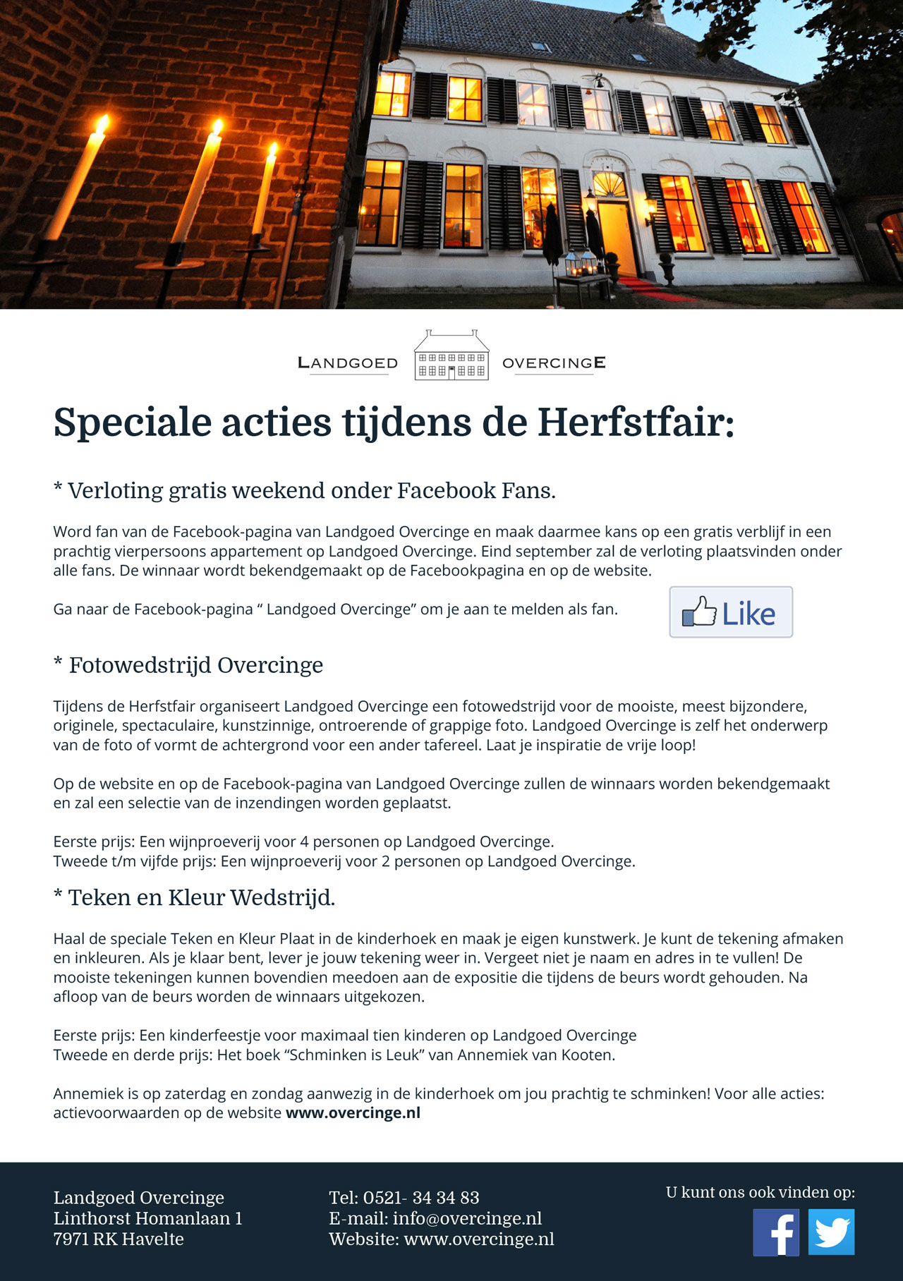 Facebook actie Overcinge